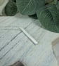 Silver Bar Necklace with Line Texture - Image 2
