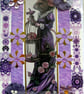 Madam Mouse - Hand Crafted Decoupage Greeting Card - Blank (3176) - Image 2
