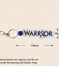 Warrior Awareness Ribbon Keyring - Embroidered Faux Leather Support Gift - Image 7