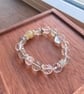 Green Phantom Quartz & Clear Quartz Bracelet - Image 4