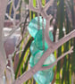 Summer shell green long  earrings - Image 4