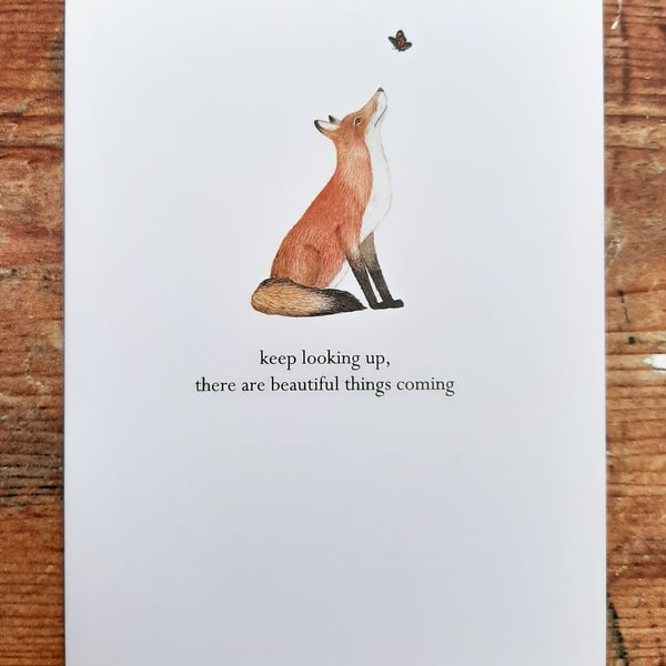 Keep Looking Up Art Print