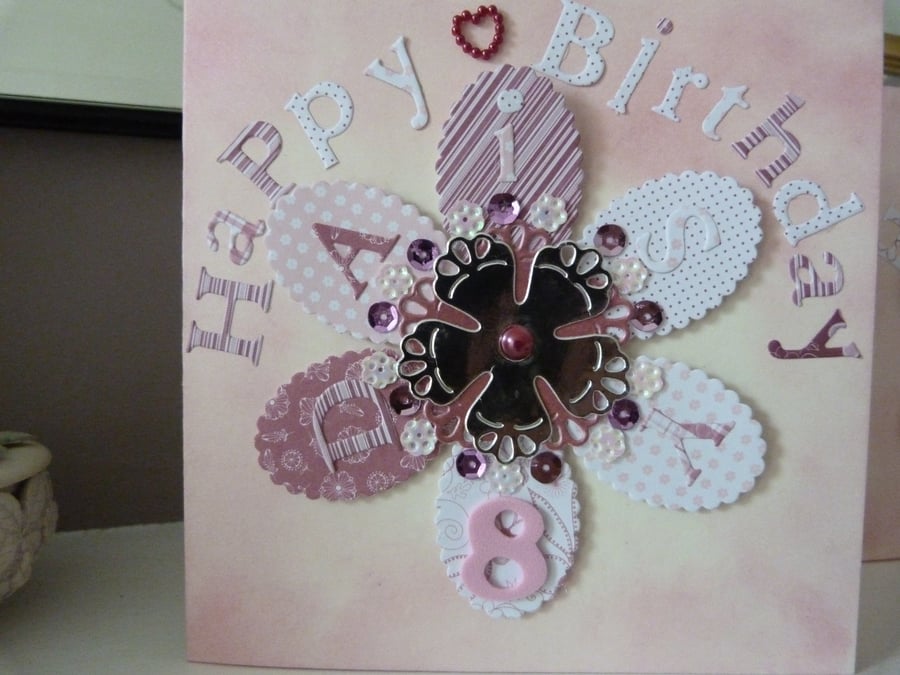SALE   Daisy Childs Personalised Birthday Card