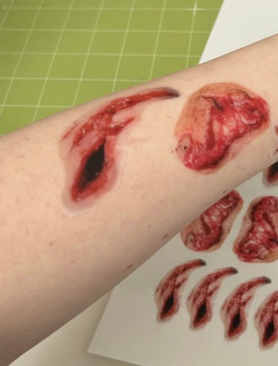 Wound stickers for First Aid Training