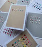 Liberty Print Fabric Hearts Card (mini hearts)