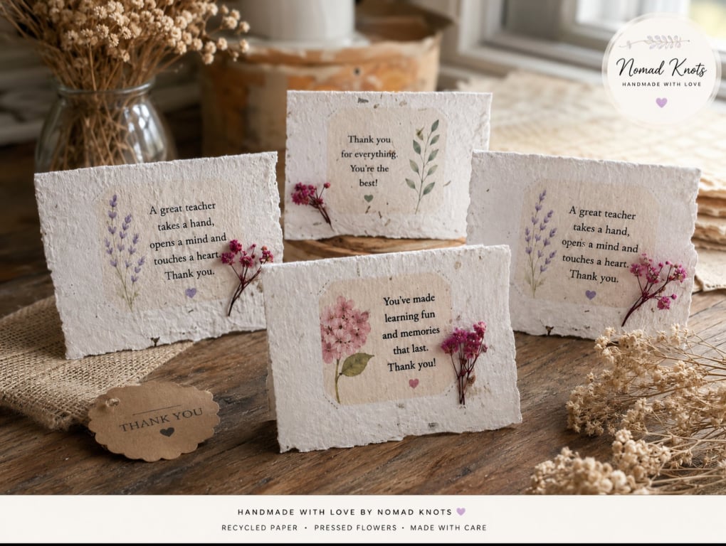 Handmade Pocket Hug Card. Thinking of You Keepsake