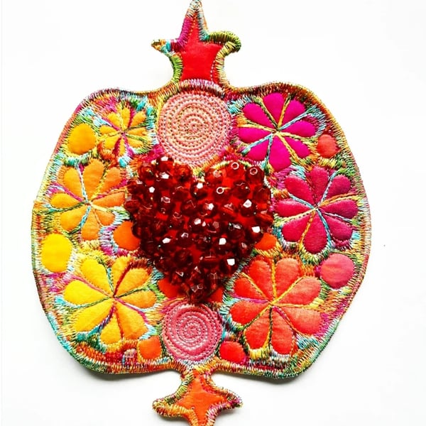 Decorations - Pomegranate Hanging Decoration with Beads for Seads