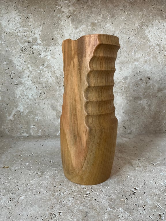 A Hand turned vase
