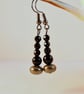 Pyrite And Black Onyx Earrings - Handmade In Devon - Image 3