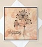 Sympathy card - dandelion heads - Image 4