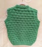 Basket Weave Pattern Child's Tank Top, Knitted Pullover,Children's Clothes - Image 2