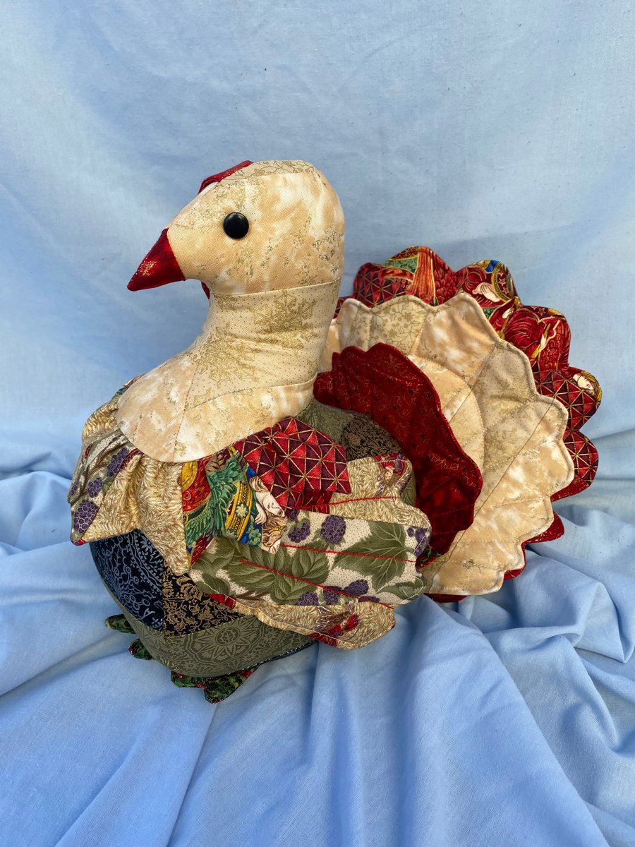 Christmas Home Decor, Fabric Turkey Lurkey.