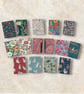 Liberty print card wallet, floral credit card pouch, fabric gift card case, loya - Image 1