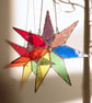 Stained Glass Rainbow Chakra Star Suncatcher - Image 1