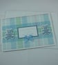 Handmade new baby card - blue teddy bears - Image 2