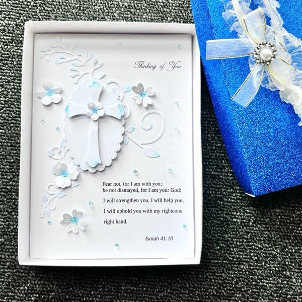 Handmade Personalised Sympathy Card: 3D Condolence Card C07
