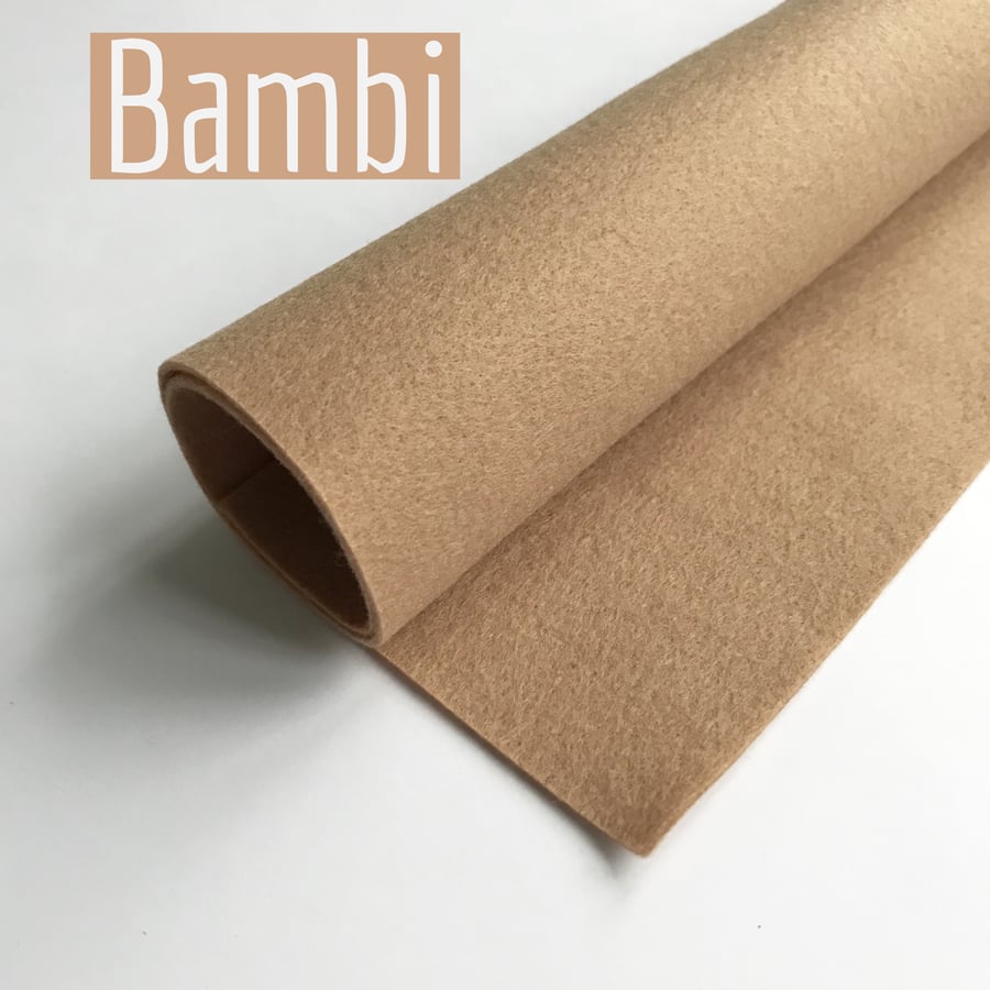 BAMBI Felt - LARGE - 55x65cm Polyester Felt Sheet