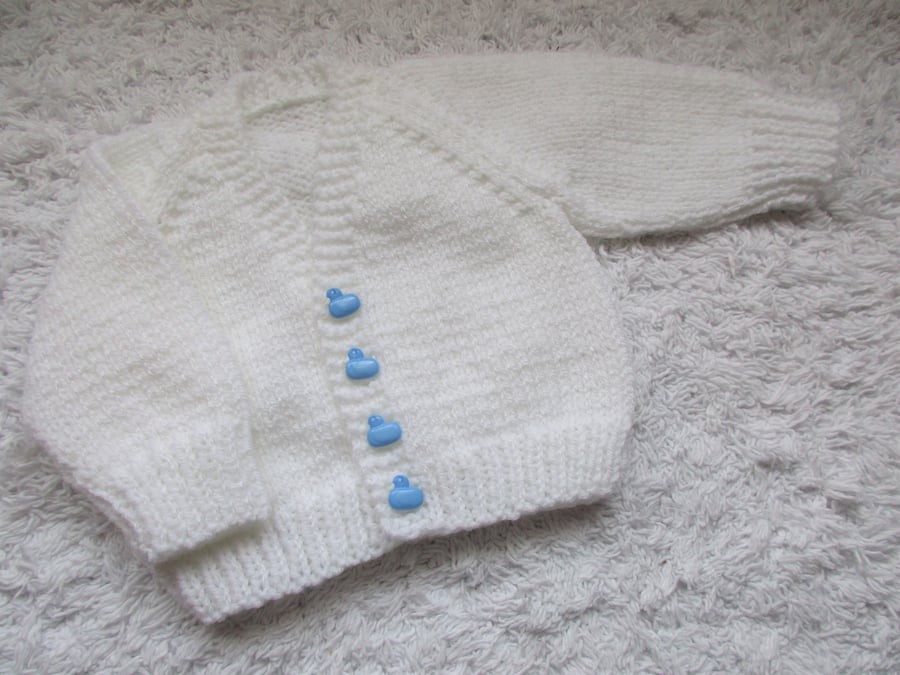 14" Baby Boys V Neck Duck Cardigsn