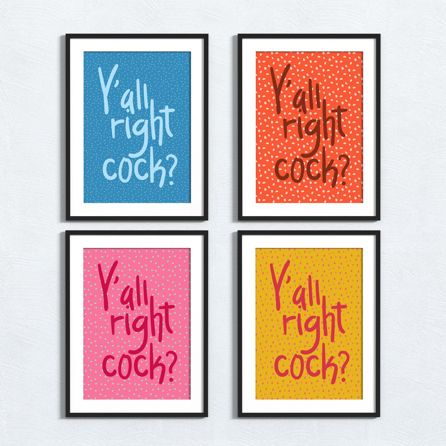 Y’all right cock? Manchester dialect and sayings print