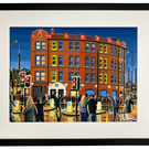 Manchester, Hacienda Nightclub. Urban Cityscape Art Print 20" x 16" Frame Size