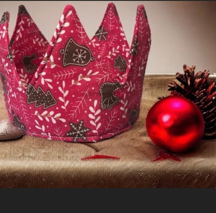 Reusable Christmas Party Crowns- Party Hats for Adults-Sustainable Christmas 