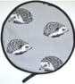 Hedgehogs Aga Hob Lid Mat Pad Cover Aga 60 With Loops Surface Saver Grey Black - Image 2