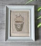 Hand Embroidered Framed Seedhead Picture - Image 4