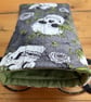 Skulls And Ivy Print Quilted Fabric Glasses Case  - Image 5