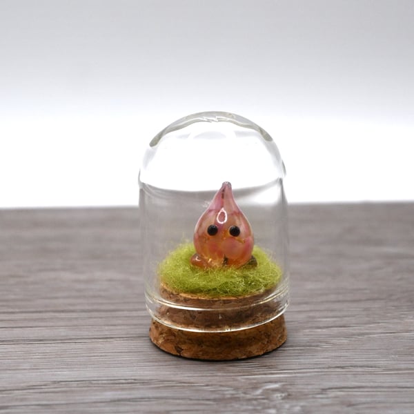 small glass wisp keepsake figure