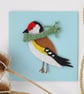 Goldfinch handmade greeting card - Image 1