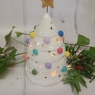 White Christmas tree ornament