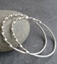 Sterling silver half twist bangle, Spiral jewellery - Image 5