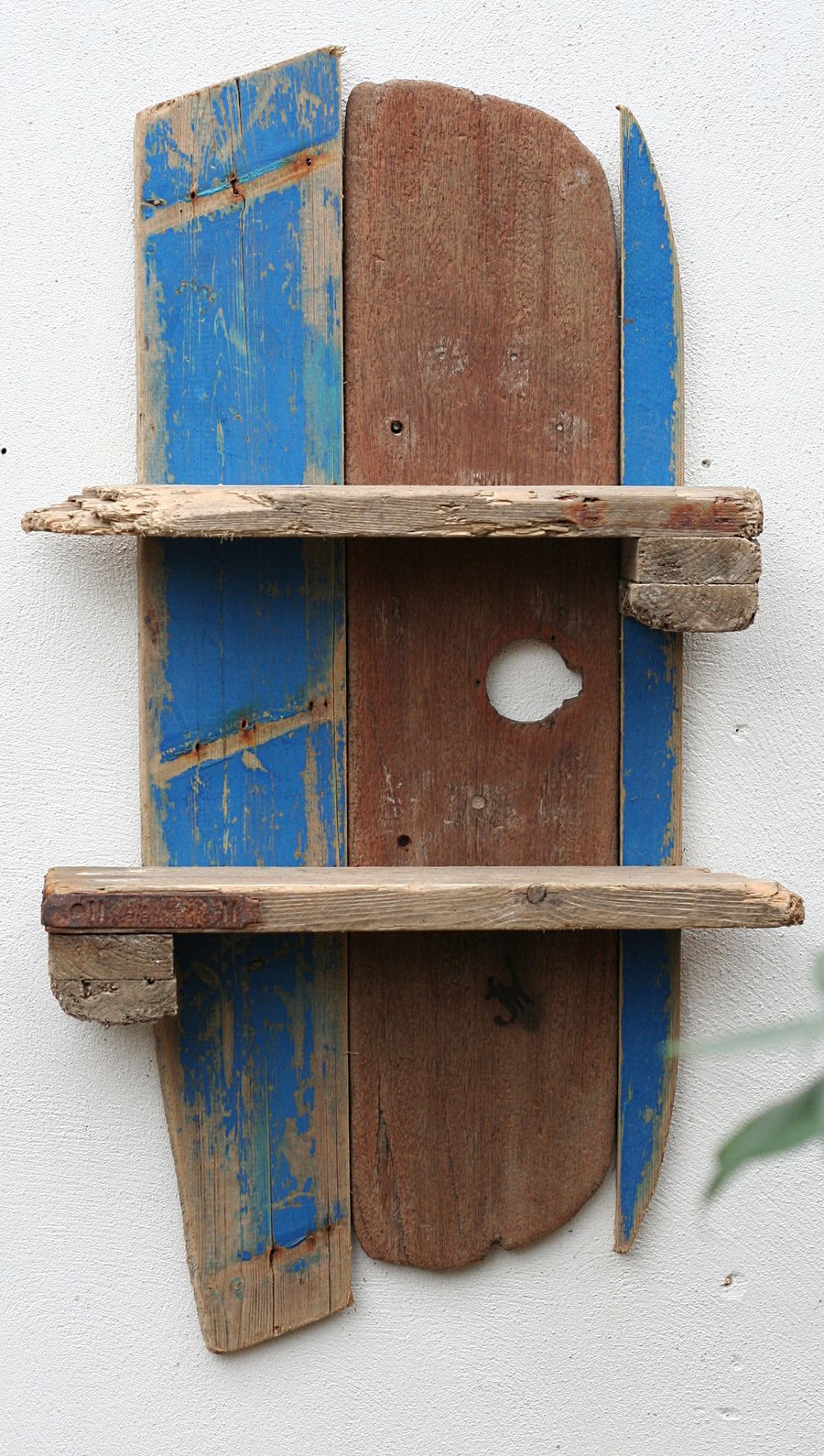 Driftwood shelf, Driftwood fishing boat shelves, Driftwood Wall Shelves,Cornwall