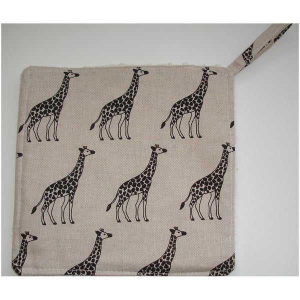 Giraffe Pot Holder Potholder Kitchen Grab Mat Pad Giraffes