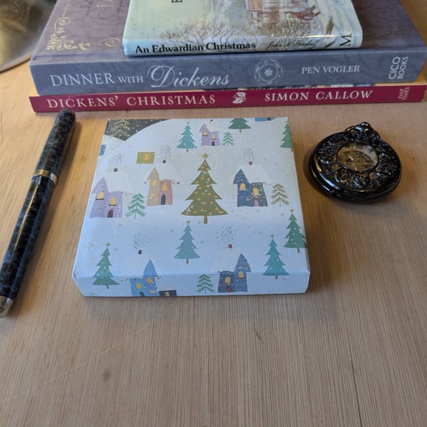 Christmas Snowy Night - A handmade, ultra-thin, gift box (Second)