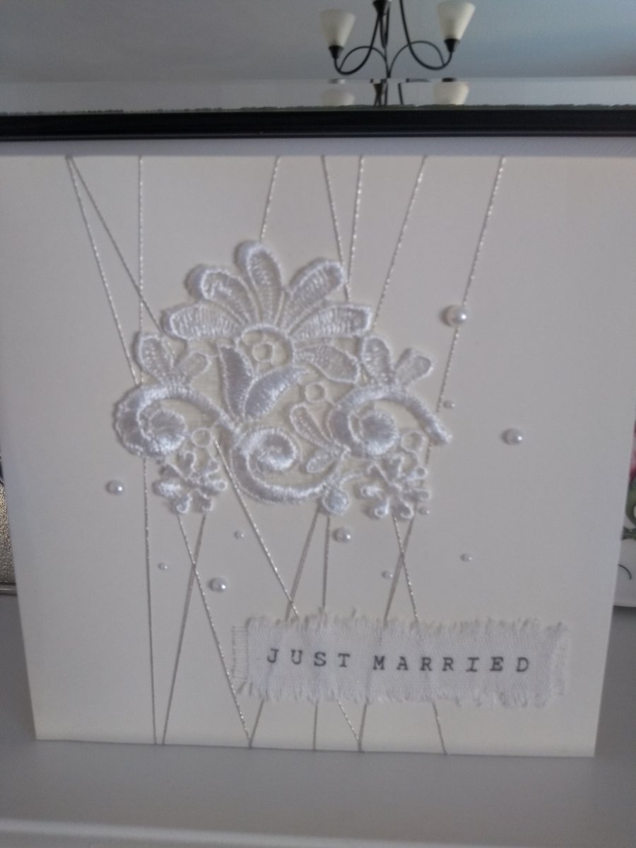 Just married wedding card 1