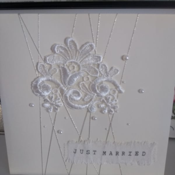 Just married wedding card 1