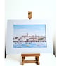 The Harbour, Penzance, Cornwall Original Watercolour Painting Mounted - Image 4