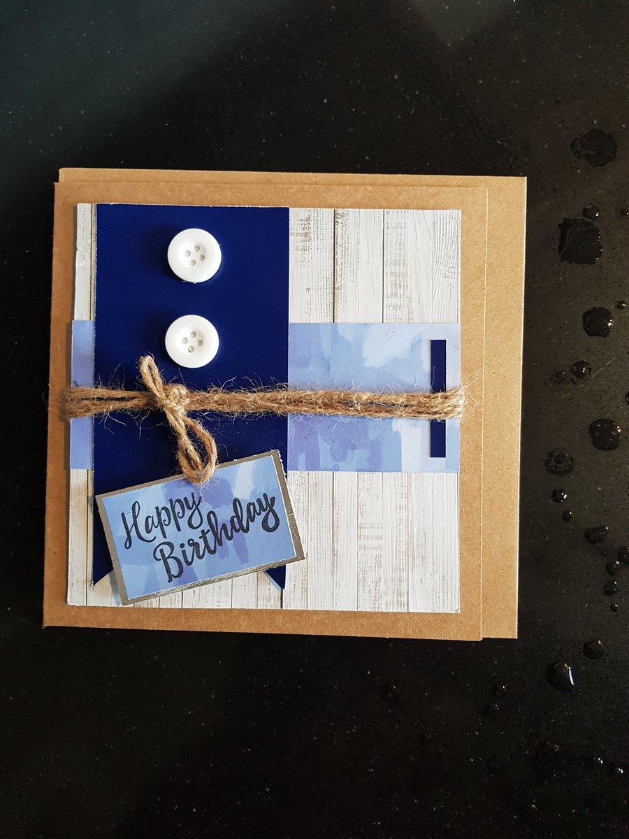 Men's Birthday Card, Card for Him, Masculine Card