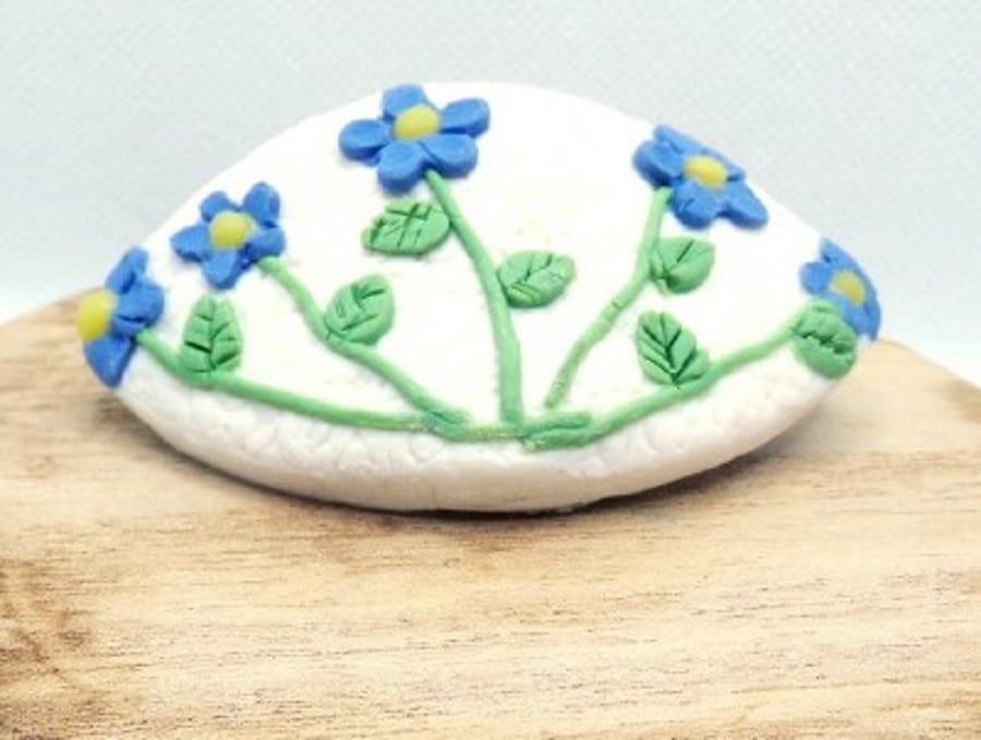 Forget-Me-Not French Hair Barrette
