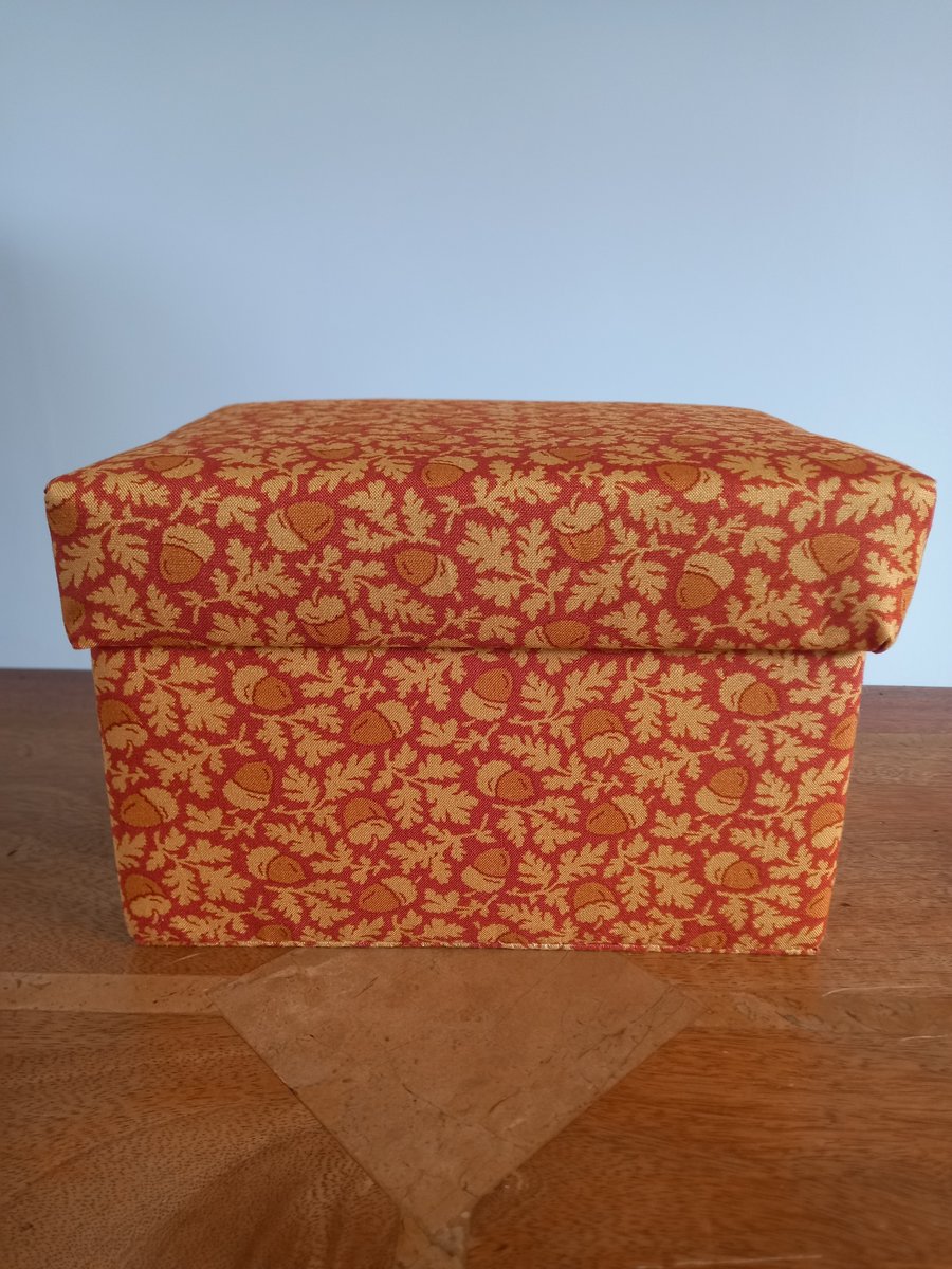 Handmade fabric covered memory box