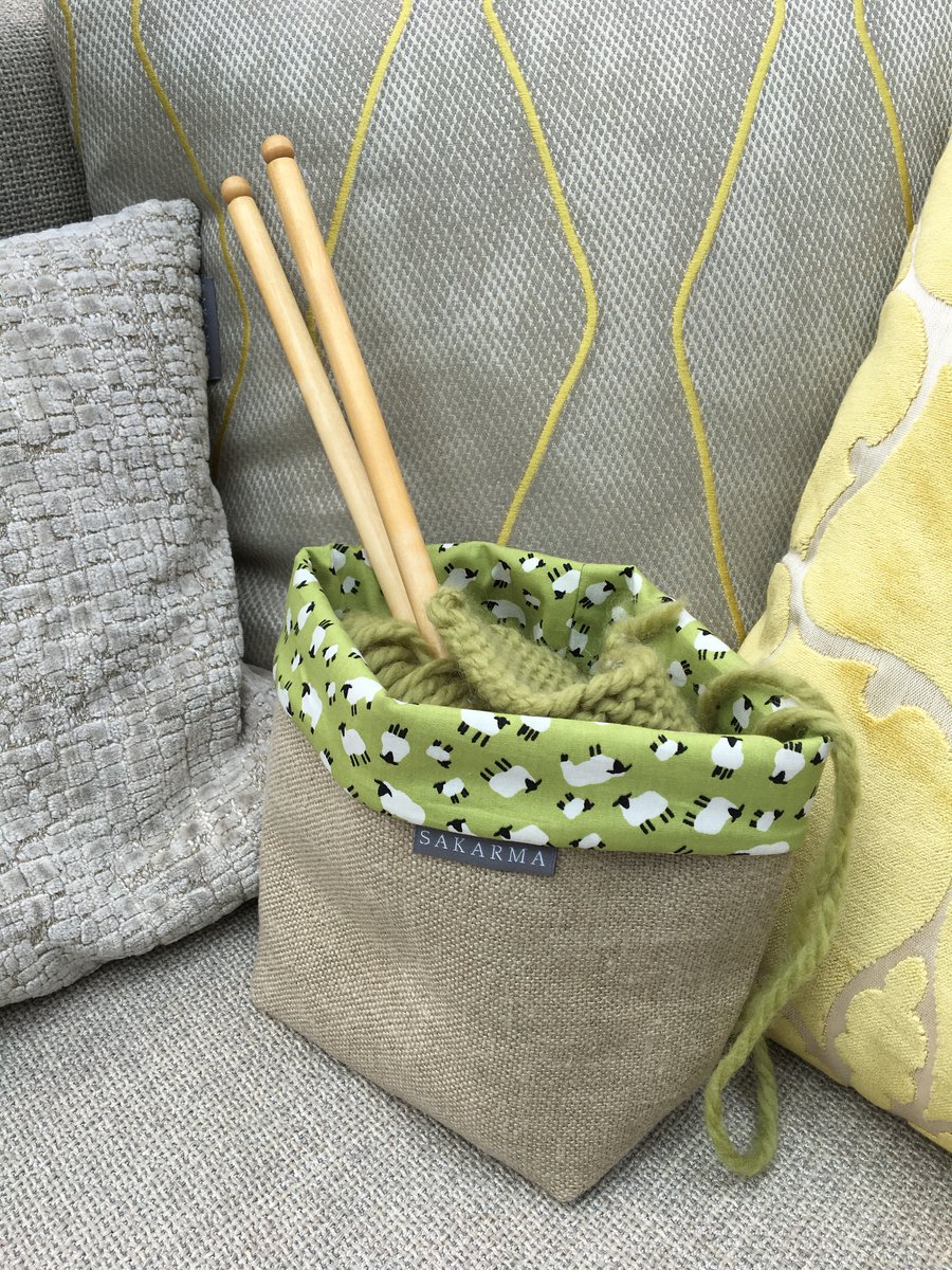 Fabric storage bag - Sheep