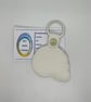 Embroidered Skull Keyring - Image 2