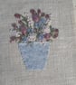 Hand embroidered keepsake blank greetings card - Image 2