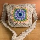 Crochet shoulder bag