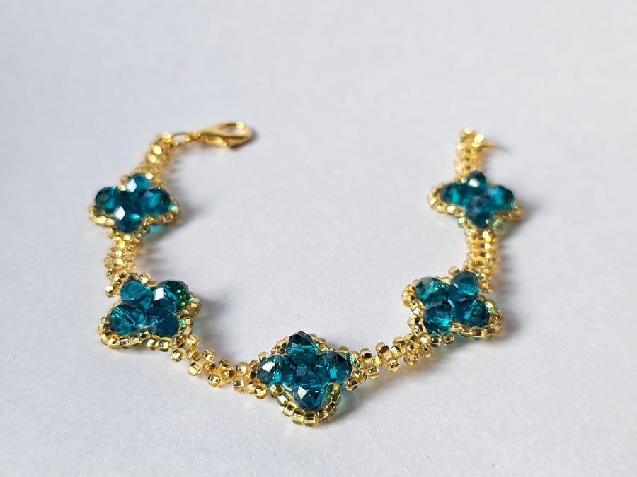 Handmade Bracelet "Clover of Luck"