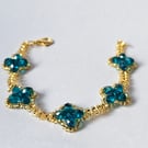 Handmade Bracelet "Clover of Luck"