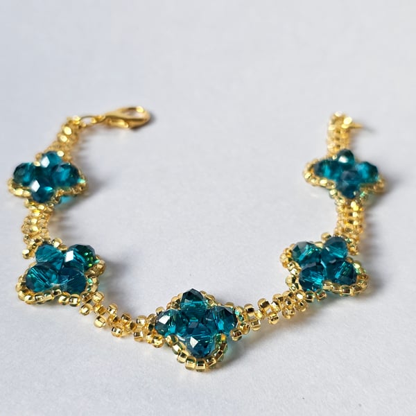 Handmade Bracelet "Clover of Luck"