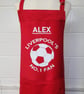 Liverpool no.1 fan - option to personalise. Medium adult apron with pocket  - Image 5