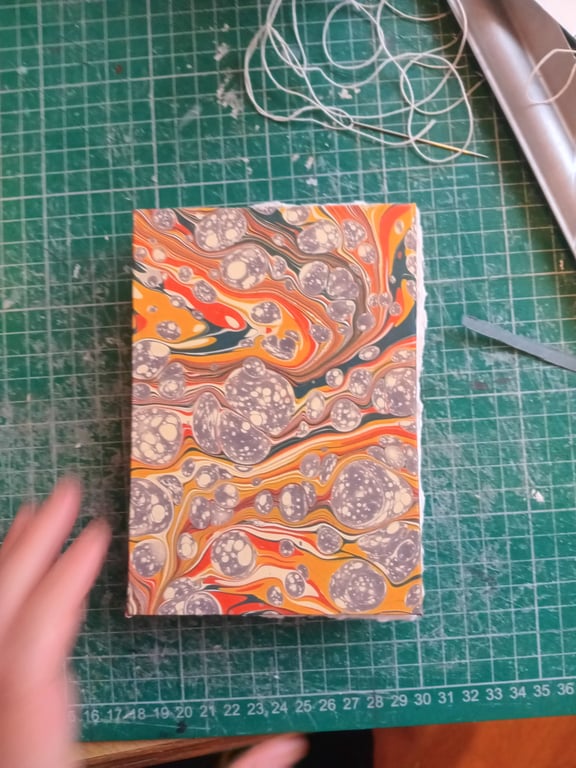 Watercolour sketchbook A6 portrait hand torn cotton rag paper